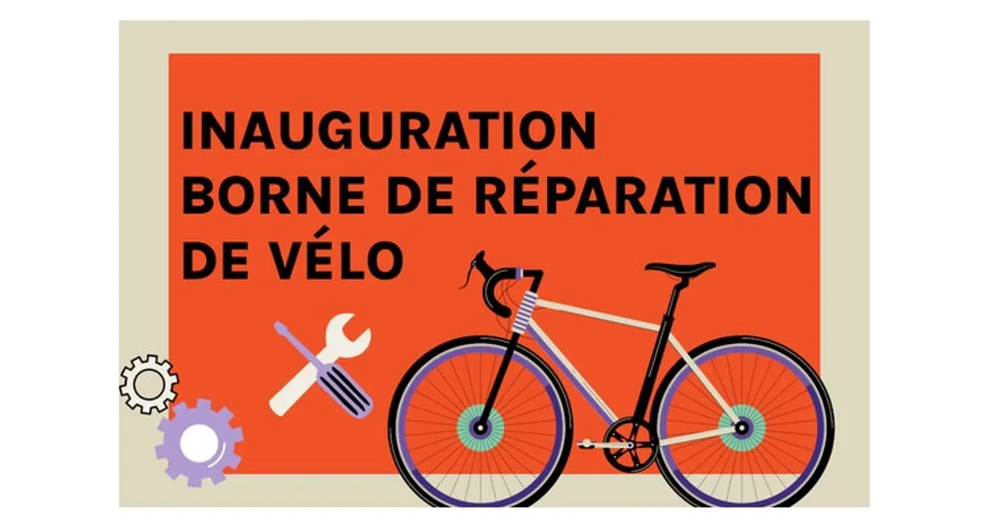Borne de réparation de vélo