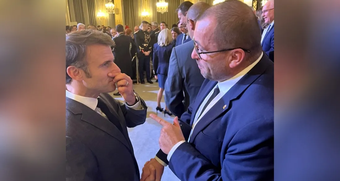 Emmanuel Macron et Christophe Dietrich