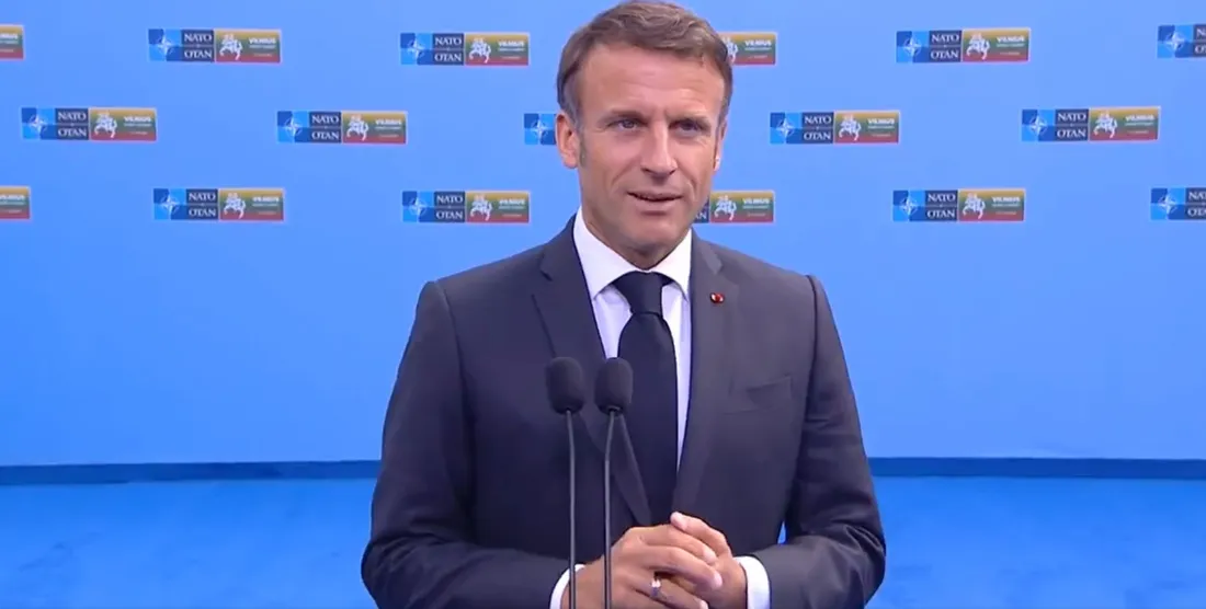 Emmanuel Macron au sommet de l'OTAN