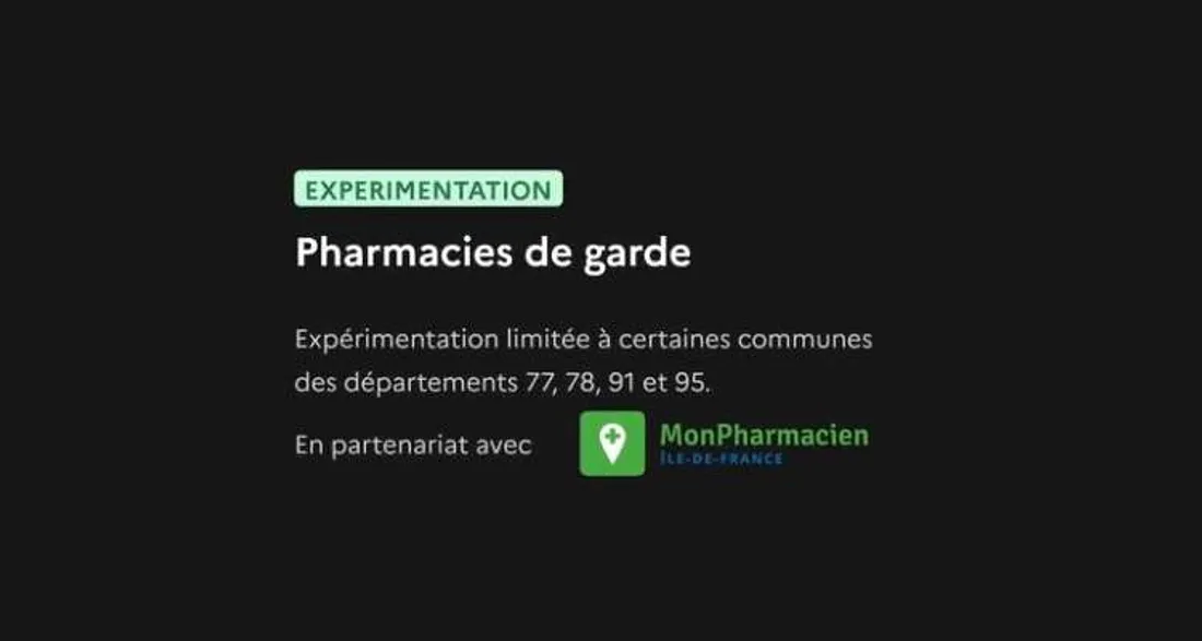 Expérimentation sur les pharmacies de garde