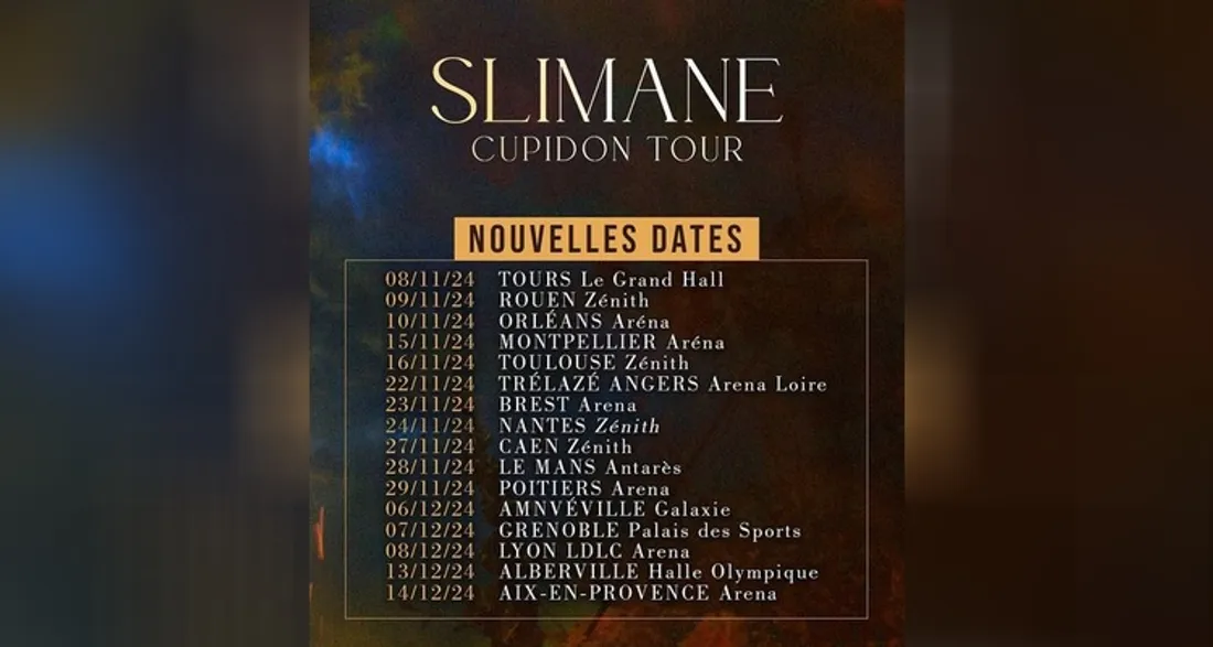 Nouvelles dates pour la tournée de Slimane