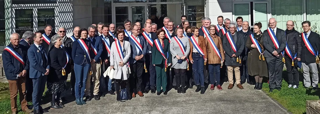 Rassemblement des maires ruraux de Loire-Atlantique en 2022. 