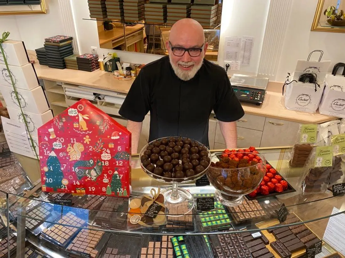 Laurent Carretero, gérant chocolaterie Coutant à Nantes