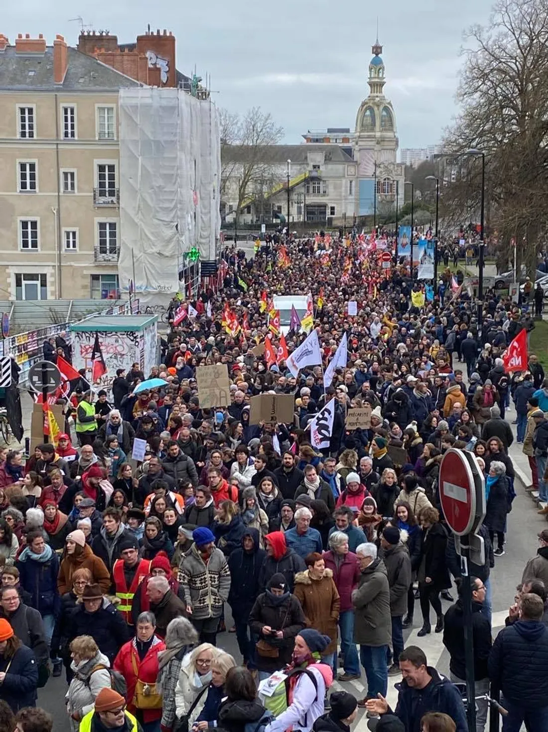 Manifestation retraites 31 janvier 2023 Nantes