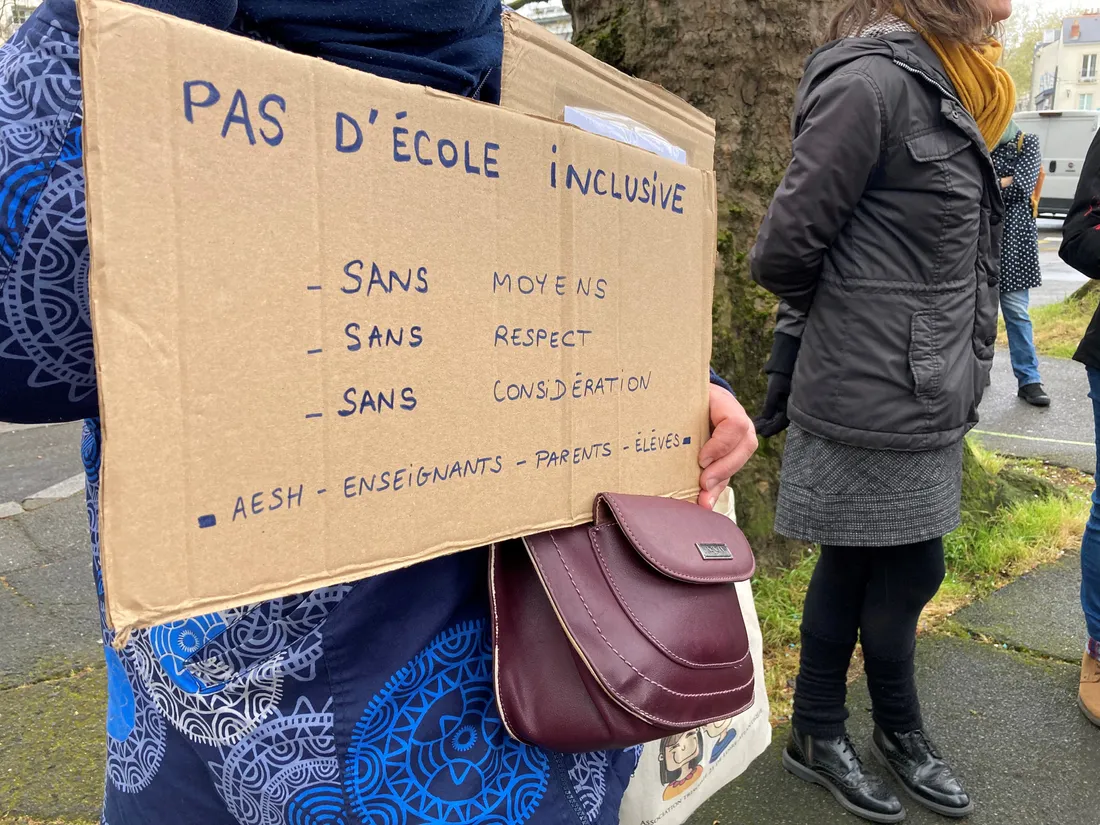 Manifestation des AESH mardi 5 avril à Nantes