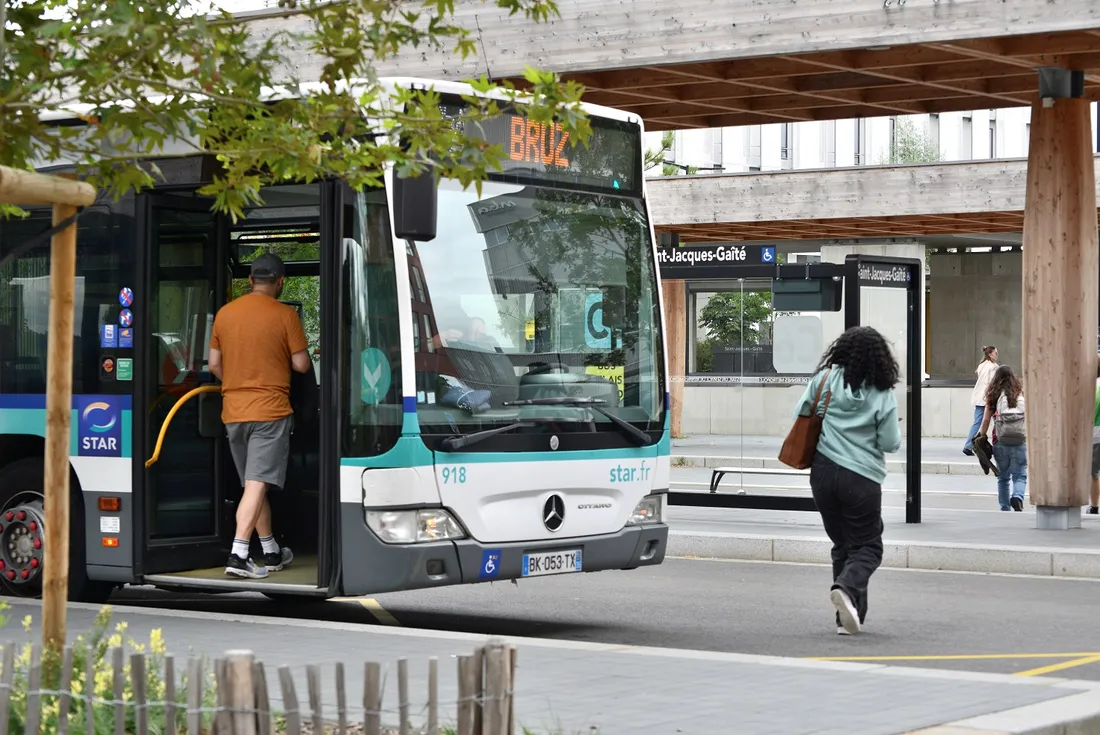 Bus de Rennes - Arrêt Gaité