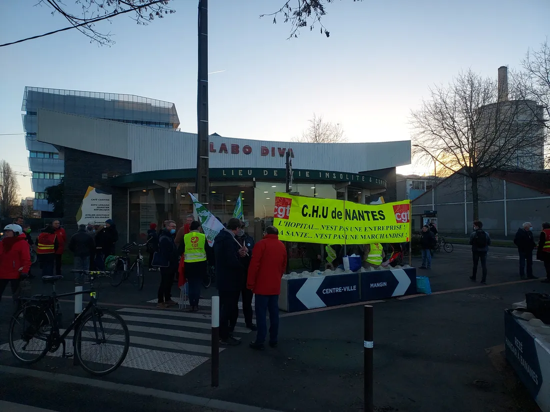 Mobilisation au CHU de Nantes