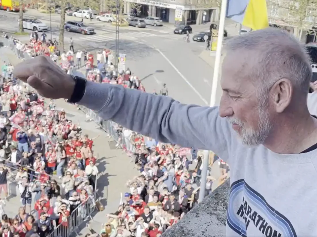 Eric Roy, applaudi à Brest ce lundi 20 mai 2024