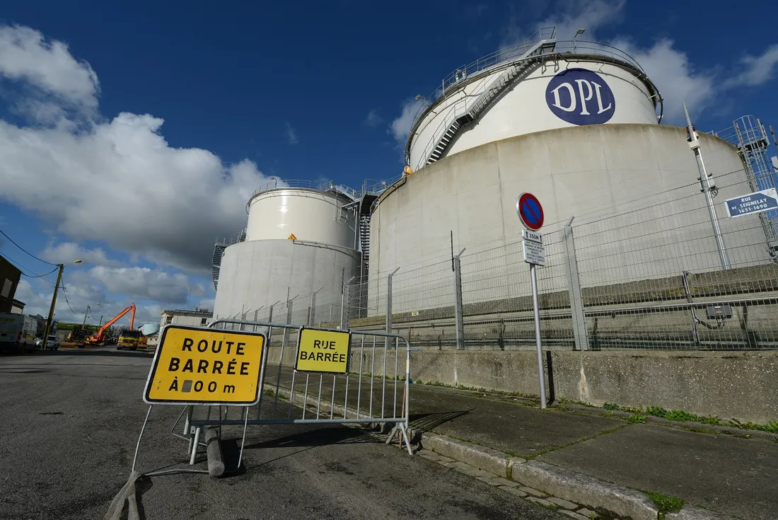 Blocage dépôt pétrolier de Lorient (56)