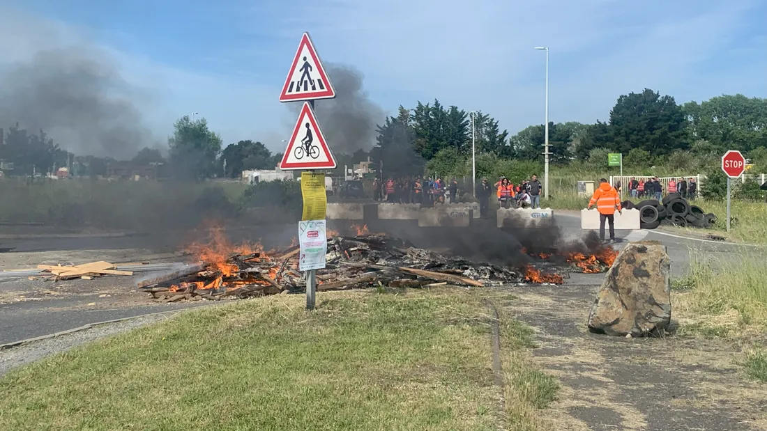 Pneus brûlés à Nantes (44)