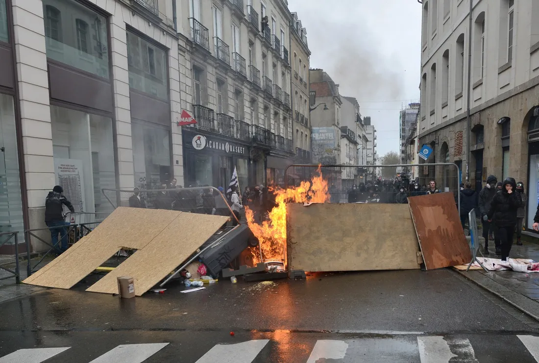 Manifestation des pêcheurs à Rennes (35)