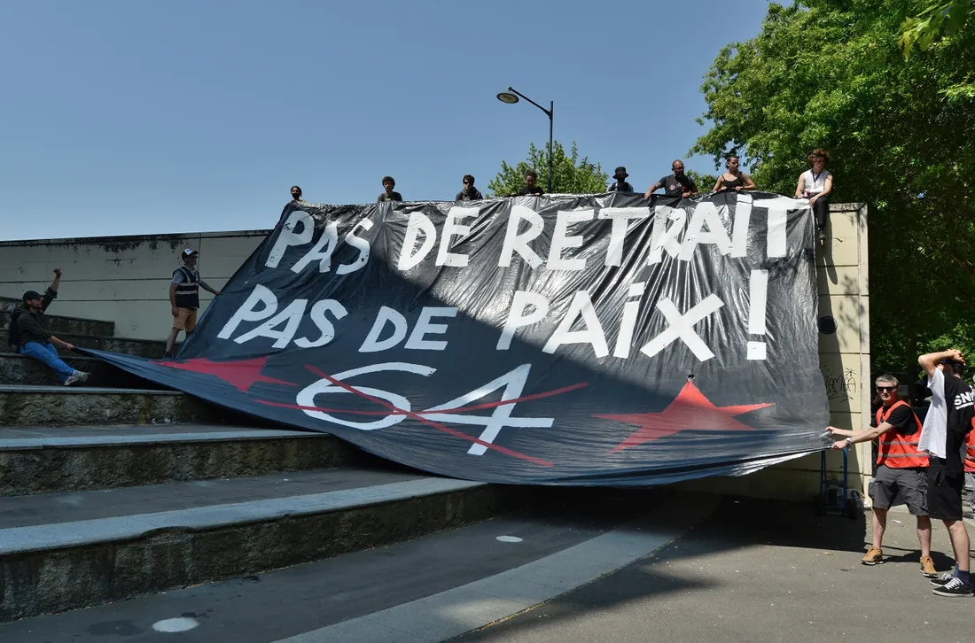 Mobilisation pour les retraites à Rennes (Juin 2023)