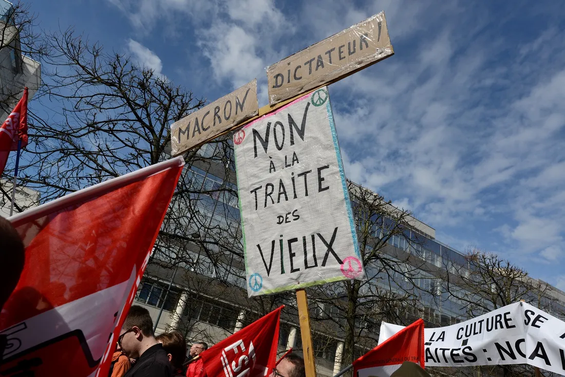 Manifestation à Rennes (retraites - mars 2023)
