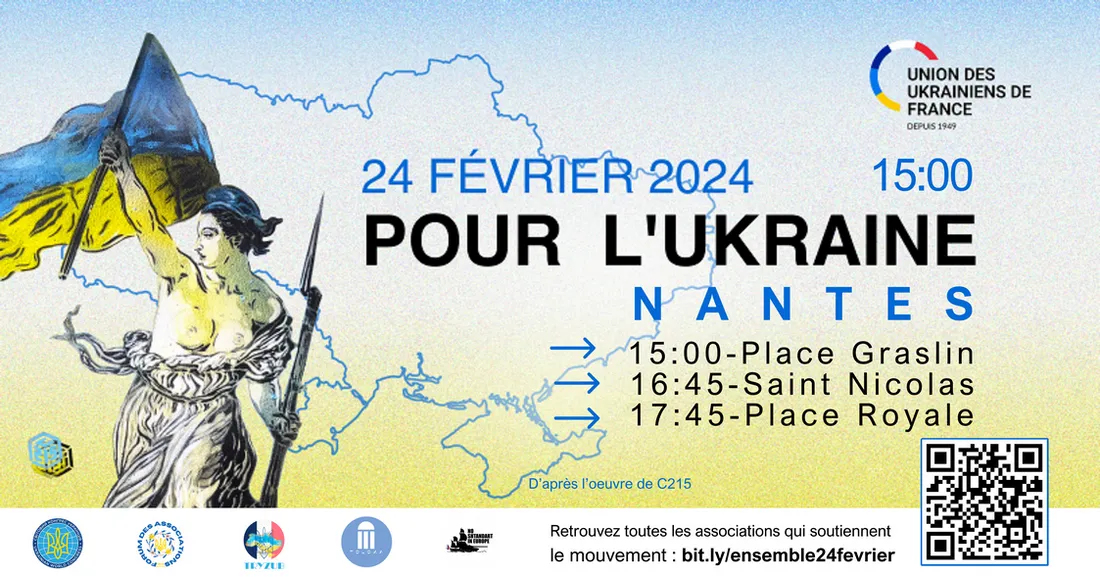 Ukraine - manifestation à Nantes (44)