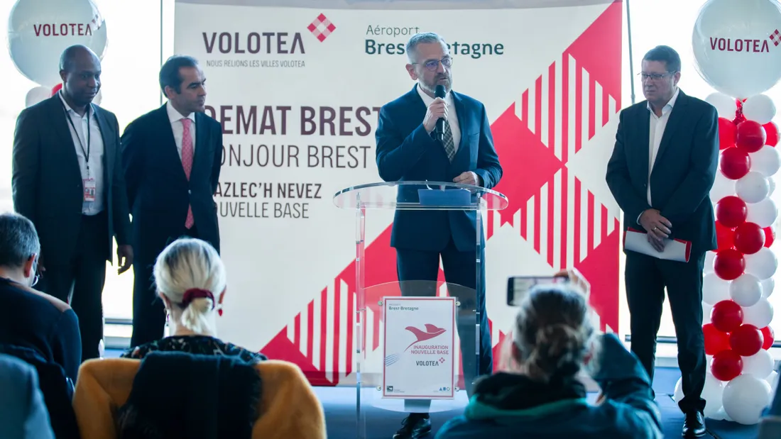 Inauguration de la base Volotea à Brest