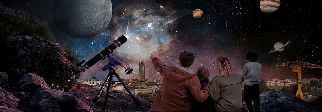 Affiche du premier festival d'astronomie de Nantes 