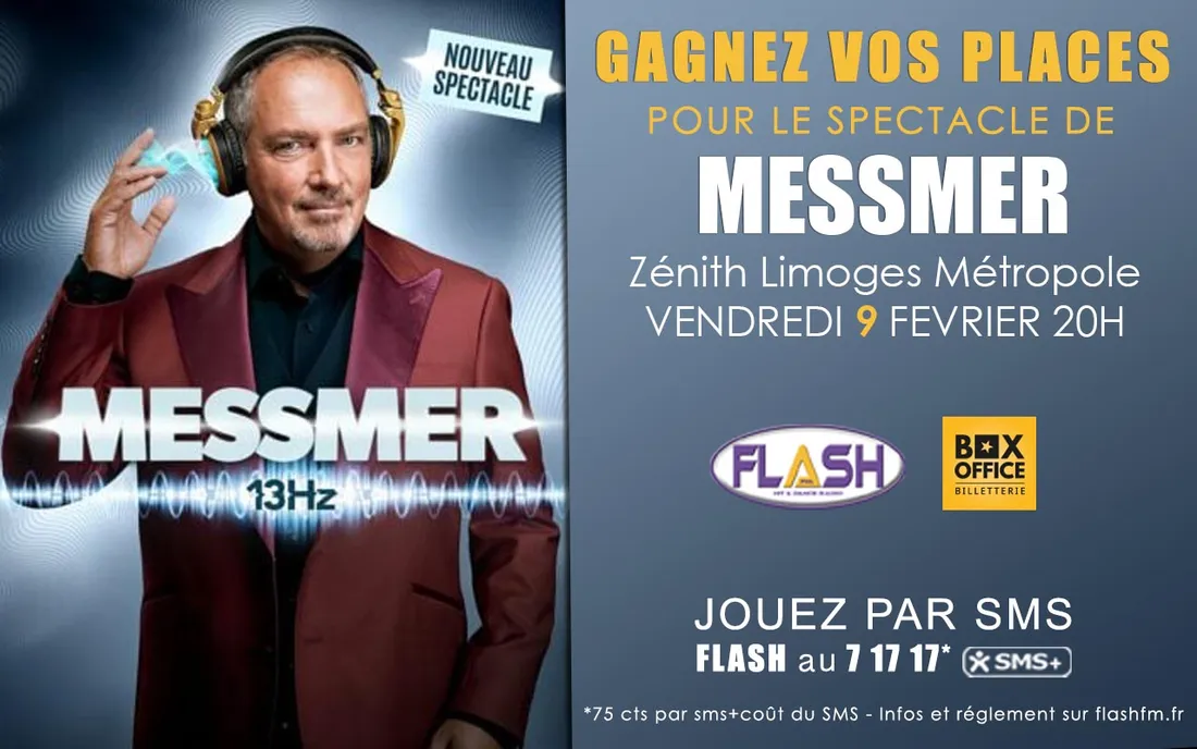 Jeu Flash FM Spectacle de Messmer au Zénith Limoges Métropole février 2024