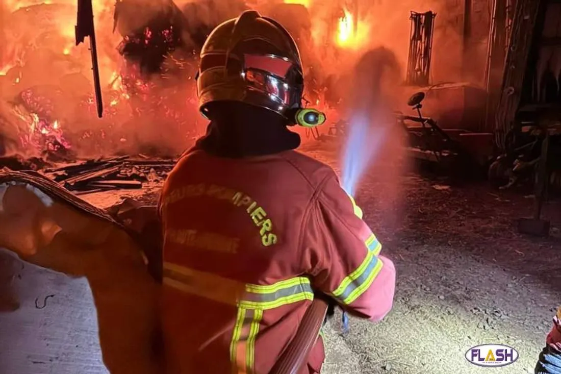 Incendie à La Jonchère-Saint-Maurice - pompiers SDIS 87