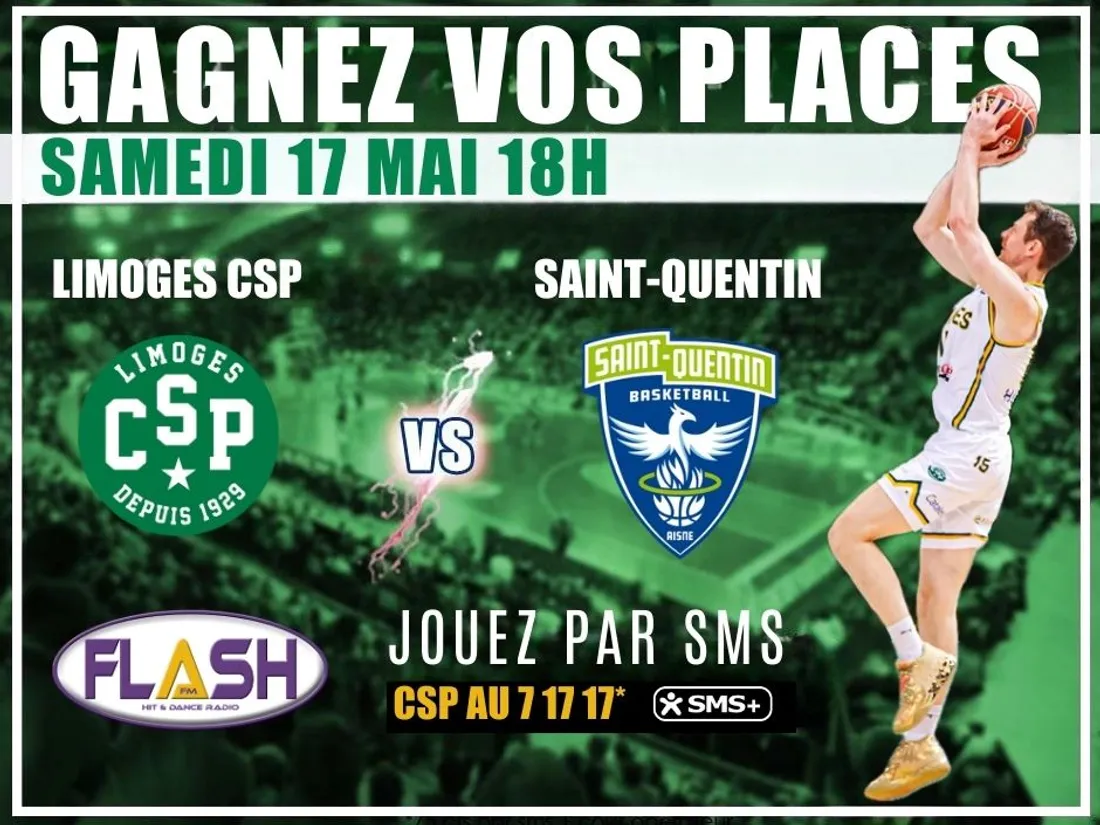 Gagnez vos places avec Flash FM pour le match Limoges CSP / Saint Quentin