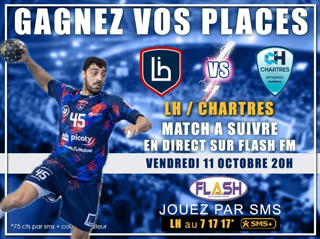 Gagnez vos invitations pour le championnat de Handball LH / Chartres sur Flash FM