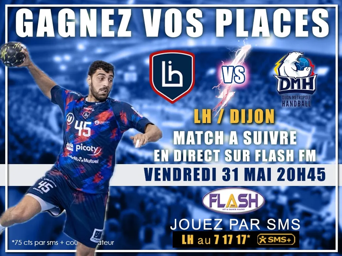 Gagnez vos places pour le match Limoges Handball Dijon sur Flash FM le vendredi 31 mai à 20h45