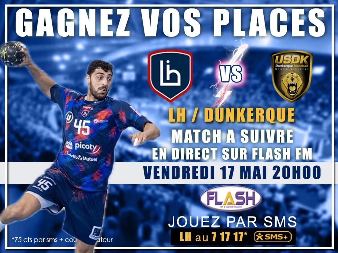 Gagnez vos places pour le match de Liqui Molly Straligue de handball LH / Dunkerque