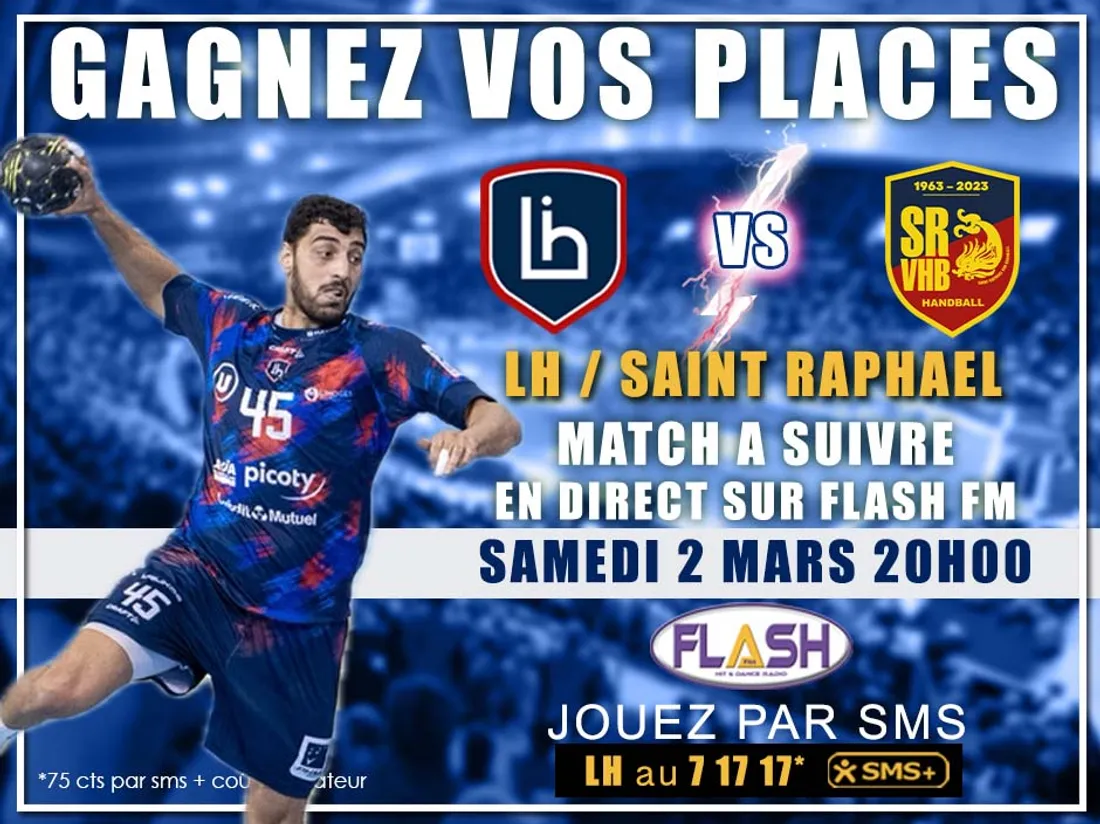 Gagnez vos invitations pour le match Limoges Handball Saint Raphaël février 2024