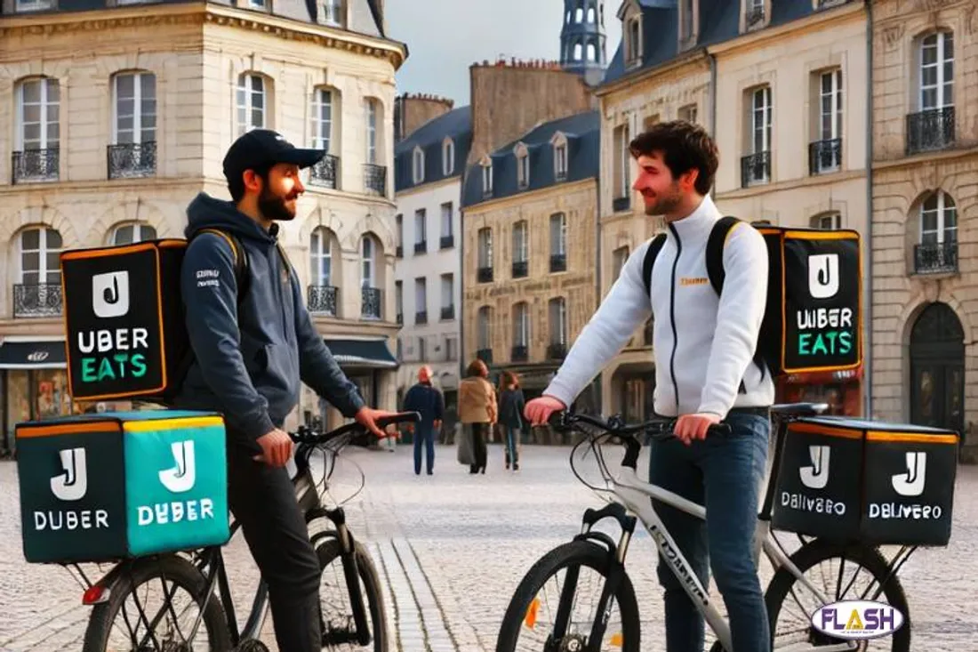 Les livreurs Uber et Deliveroo interdits au centre-ville de Limoges 22.10.2024 FLASH FM