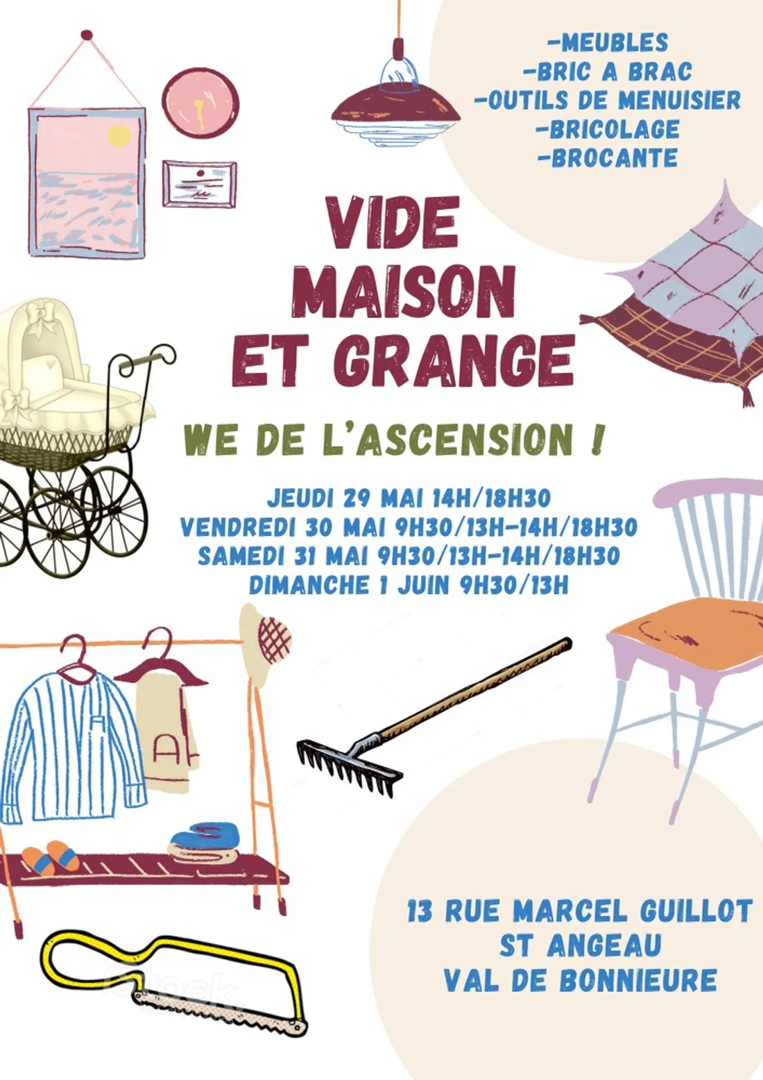 Vide maison et grange