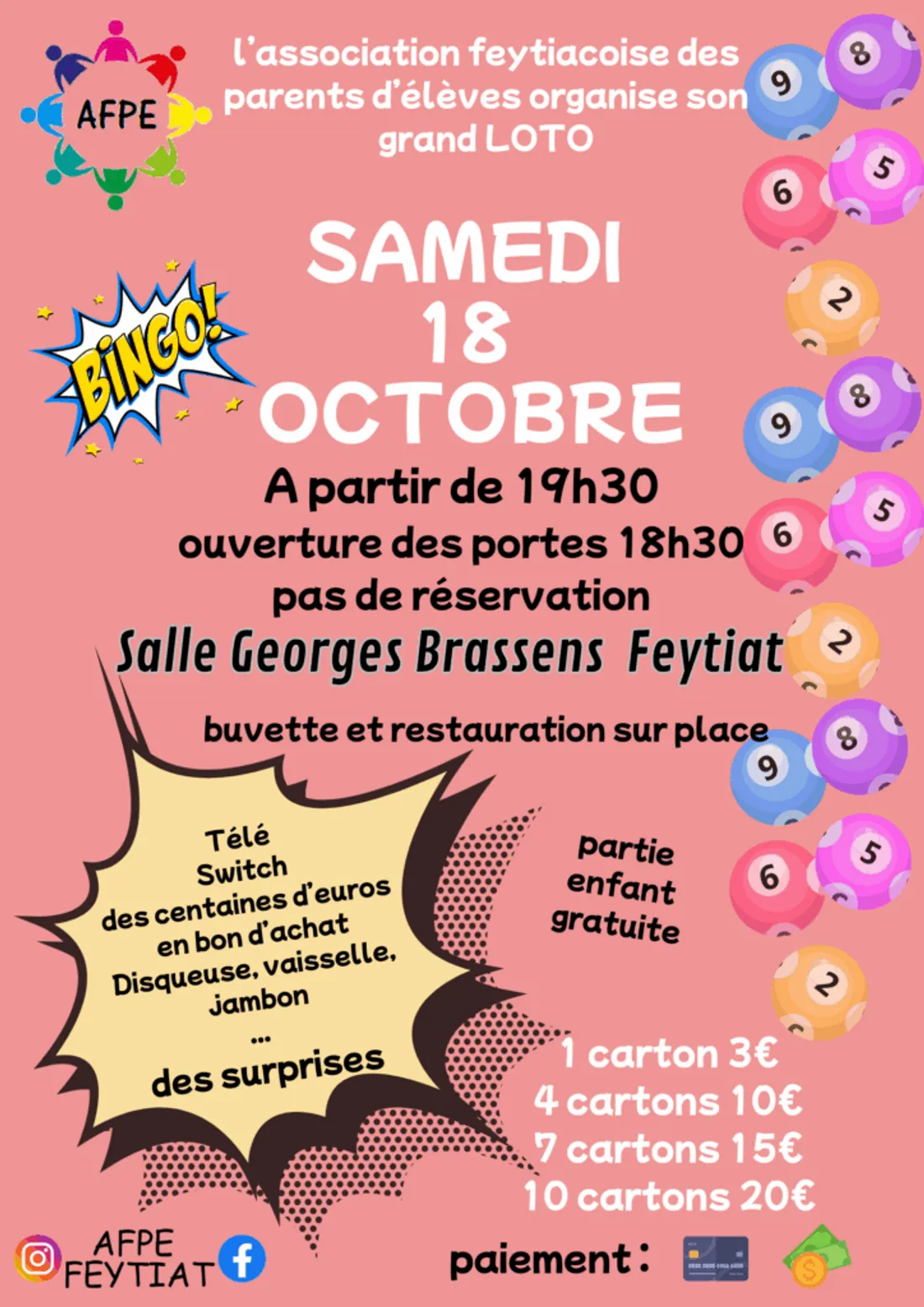 loto de l'ape feytiat octobre 2025