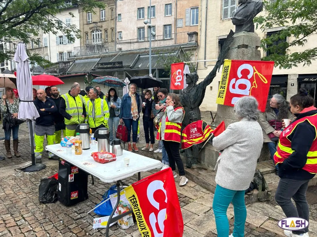 Rassemblement agents municipaux de Tulle 290524