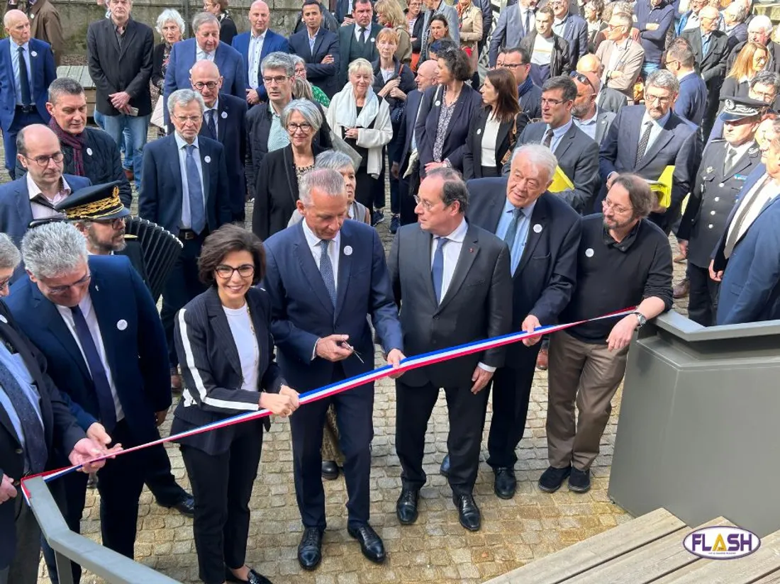 Inauguration Cité Accordéon et Patrimoines Tulle / Rachida Dati et François Hollande