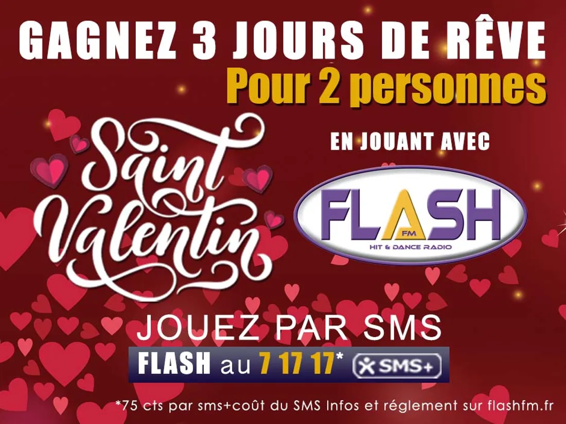 Gagnez 3 jours de rêve au jeu Flash FM Saint Valentin