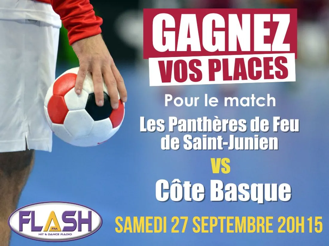Gagnez vos places avec Flash FM pour le match du ROC ASSJ HB 87 de Saint Junien contre Côte Basque