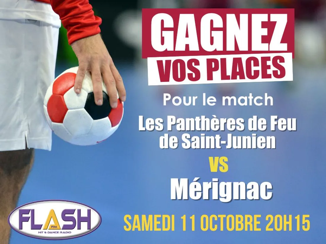 Gagnez vos places avec Flash FM pour le match du ROC ASSJ HB 87 de Saint Junien contre Mérignac
