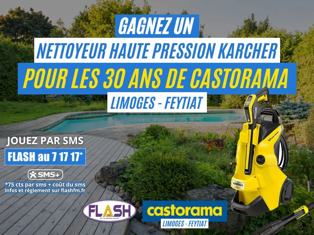 Gagnez votre nettoyeur haute pression avec Flash FM et Castorama Limoges-Feytiat