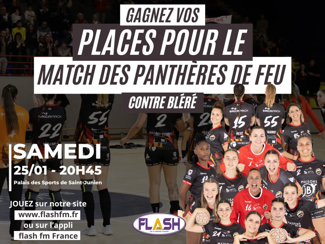 Gagnez vos places pour le match des Panthères de Feu de Saint Junien contre Bléré