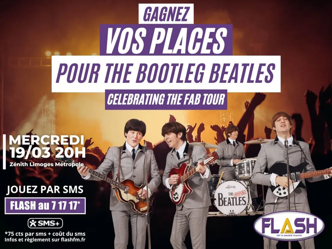 Gagnez vos invitations sur Flash FM pour le concert de The Bootleg Beatles 