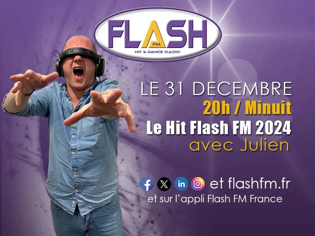 Réveillon de la saint sylvestre 2024 sur Flash FM 