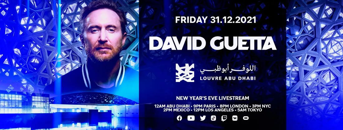 David Guetta le 31 décembre au Louvre Abu Dhabi