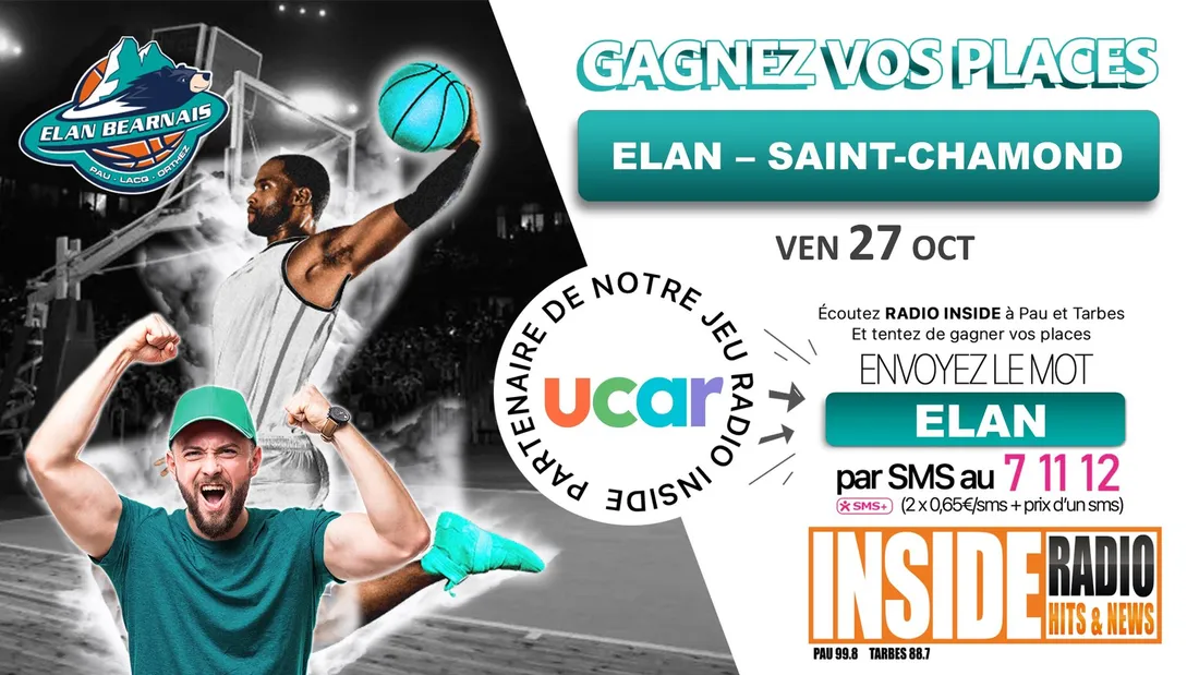 Gagnez vos places pour le match Elan Béarnais vs Saint-Chamond !