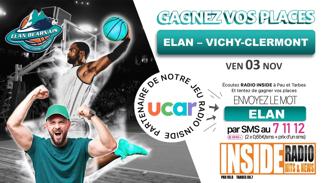 gagnez vos invitation pour le prochain match de l'Elan Béarnais ! 