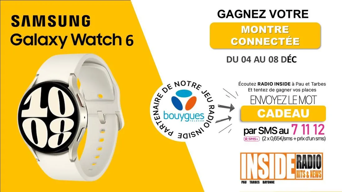 Gagnez votre montre connectée avec Bouygues Télécom Aushopping Pau !
