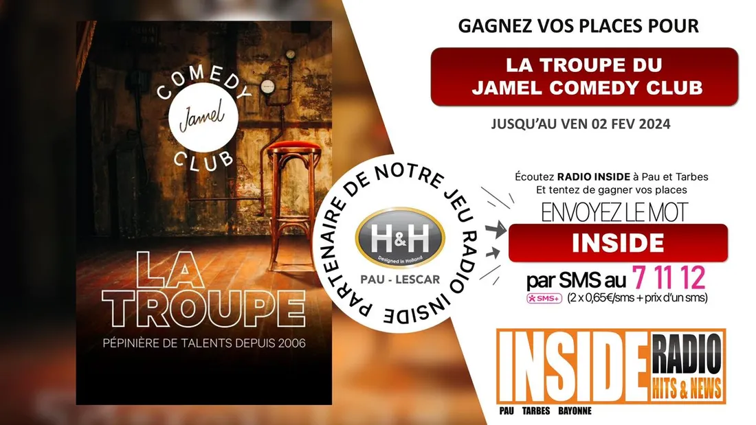 Gagnez vos invitations pour aller voir la troupe du Jamel Comedy Club au Zénith de Pau !