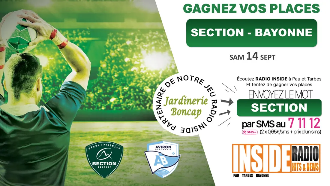 Gagnez vos invitation pour Section VS Bayonne !