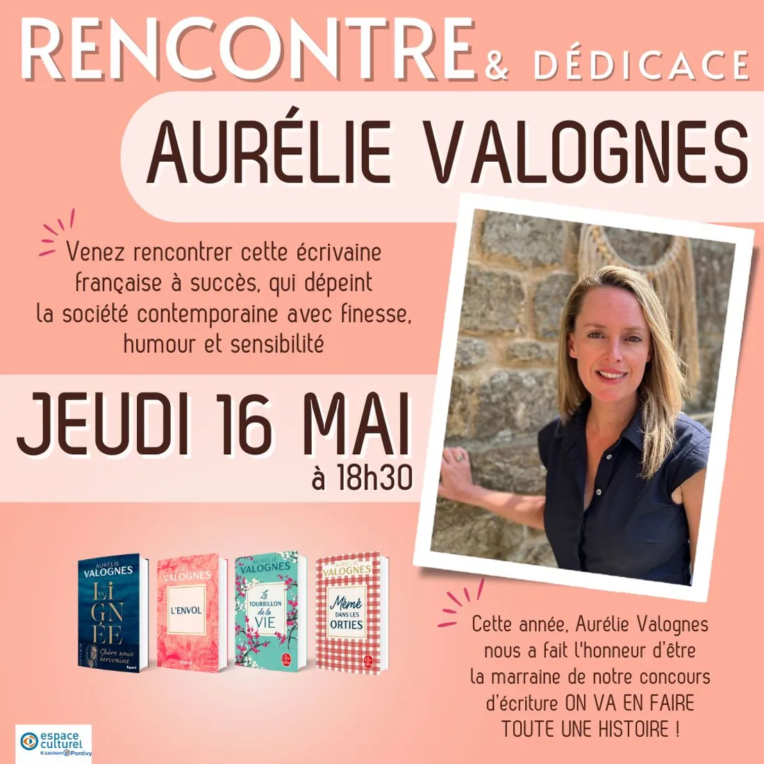 Rencontre et dédicaces avec Aurélie Valognes