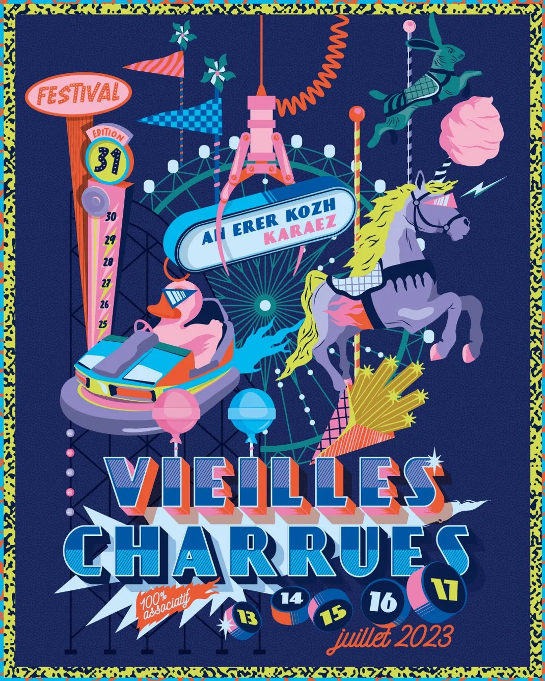 Pour sa 31ème édition, le festival des Vieilles Charrues se déroulera sur cinq jours. 