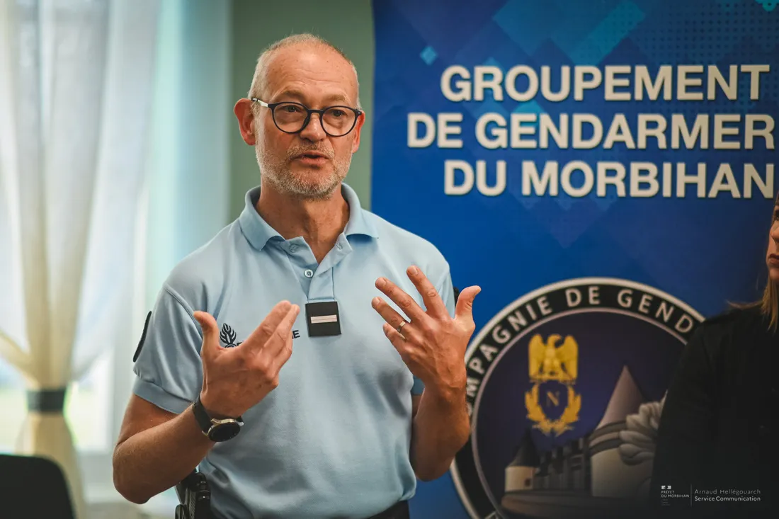 Pascal Clermontel, chef de la CPF de Pontivy.