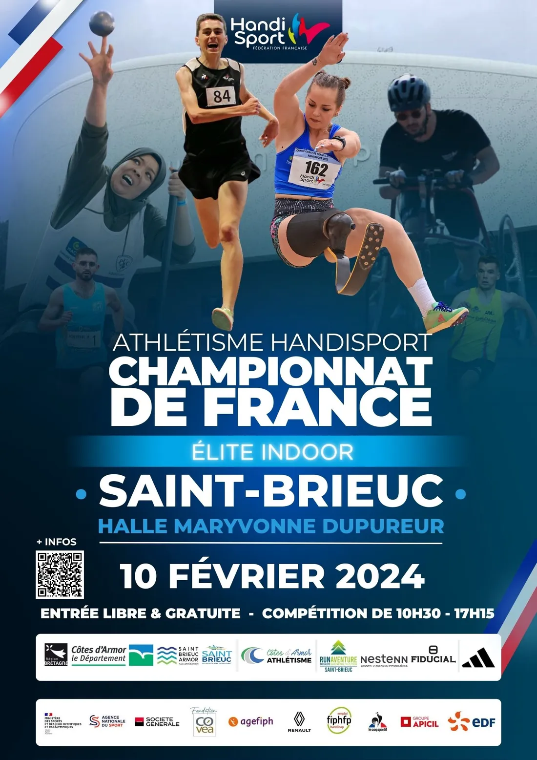 Athlétisme Handisport - Championnat de France Elite Indoor