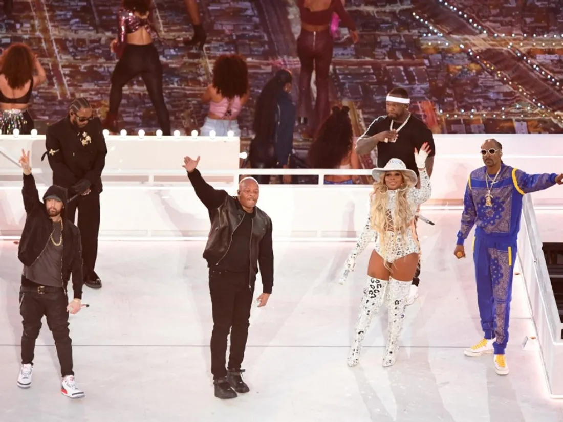 Dr. Dre, Snoop Dogg, Eminem, Mary J. Blige et Kendrick Lamar